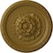 Ekena Millwork Palmetto Ceiling Medallion, Hand-Painted Gold, 11 1/2"OD x 1"P CM11PAGLS - alternate 1
